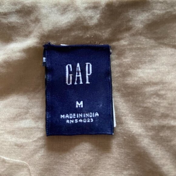 y2k 2000s vintage GAP tan cotton eclectic fairy shrug w metal sequins - Picture 5 of 8